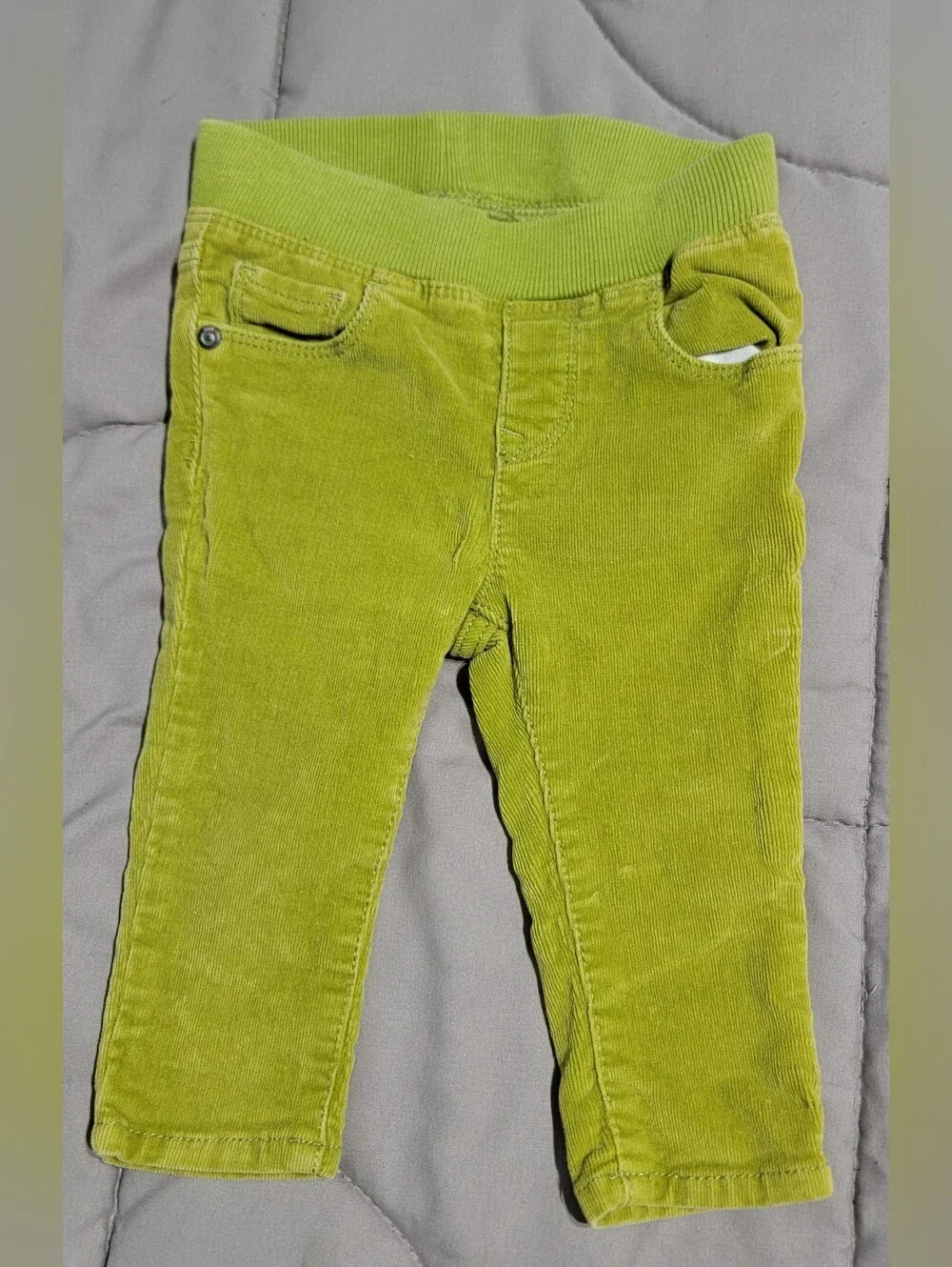Baby Gap Chartreuse Green Corduroy Pants - Size 6-12 Months